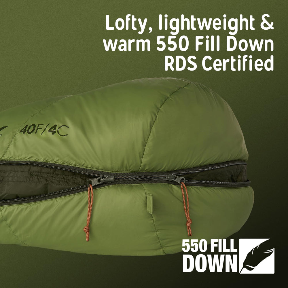Kelty Supernova shown as two bags zipped for a 2P setup