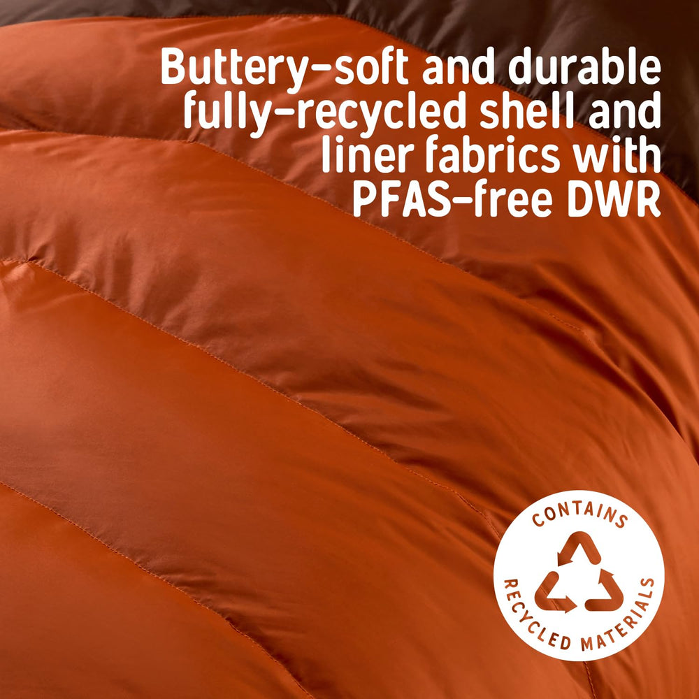 Kelty Supernova packed size 17 by 10 inches for easy carry.