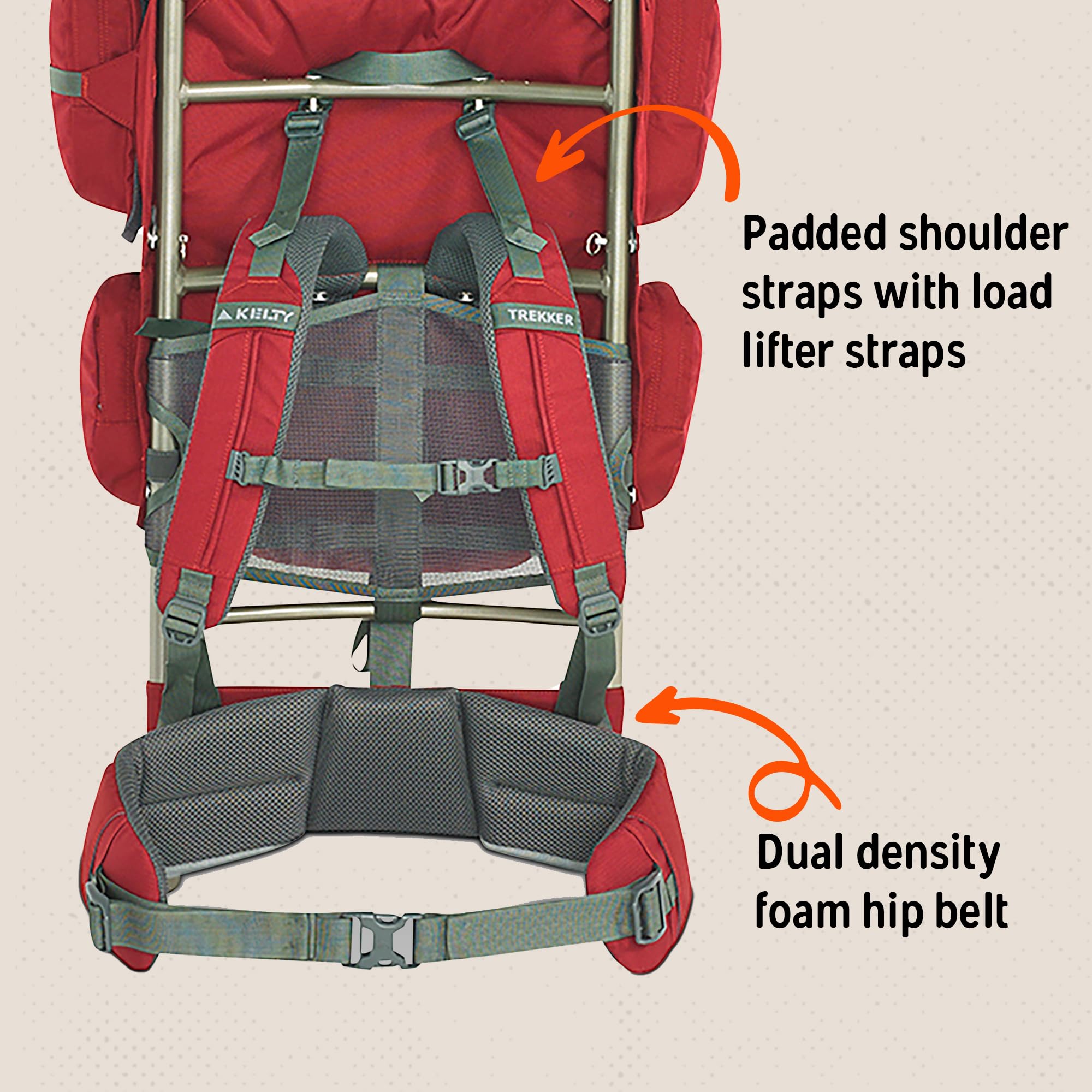 Kelty Trekker 65 in-action during a scenic hike
