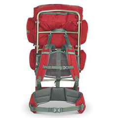 Kelty Trekker 65 side pocket detail highlighting easy-access storage
