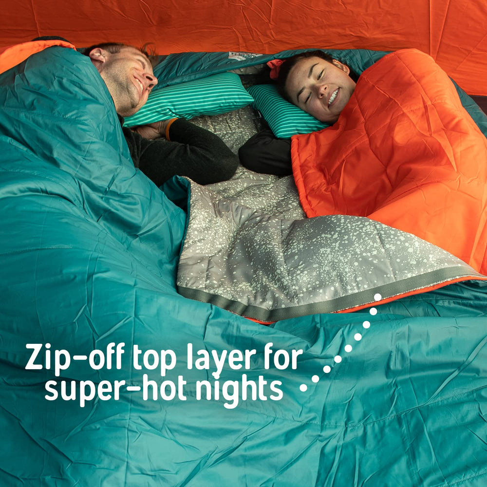 Kelty Tru.Comfort Doublewide ideal for couples camping and overlanding.