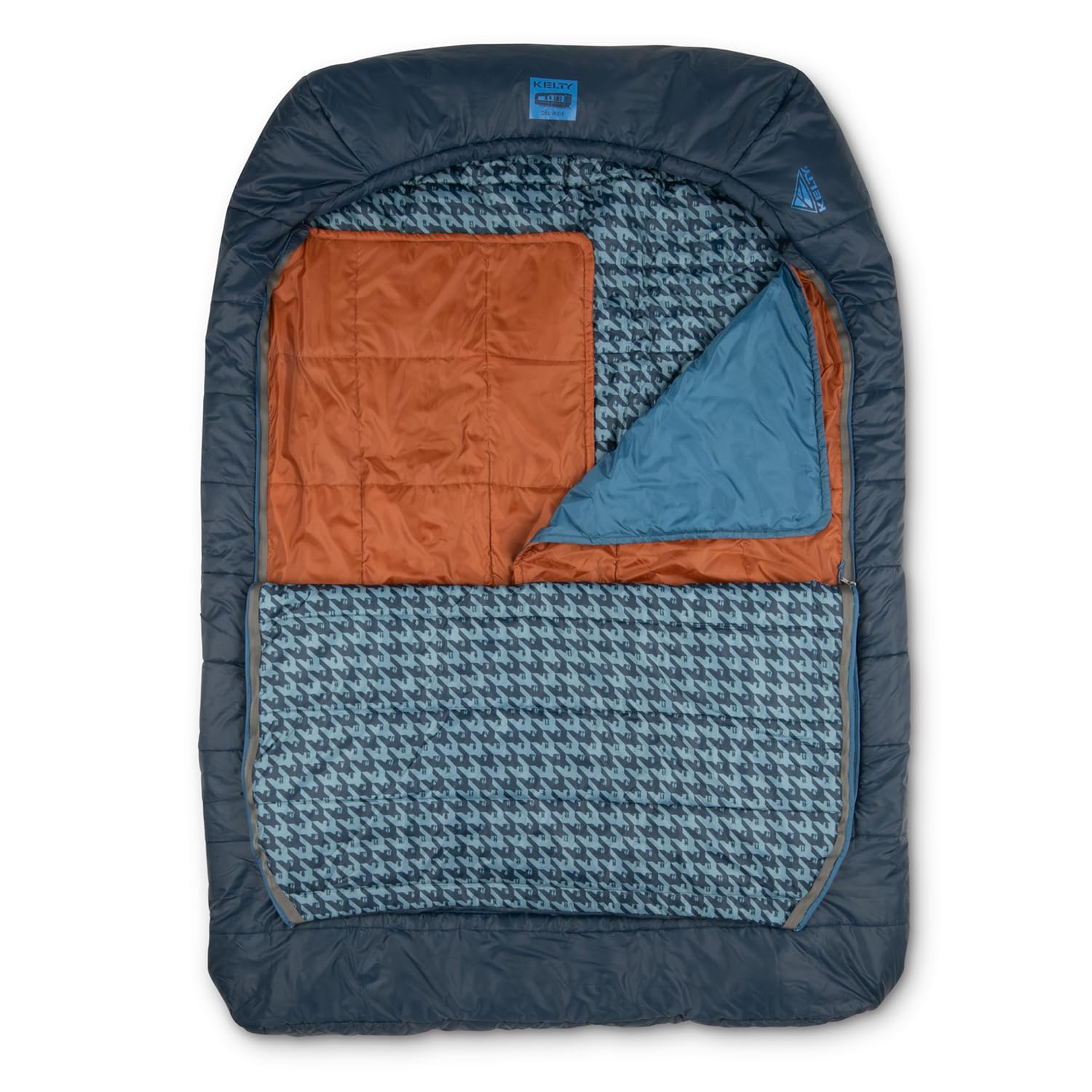 Kelty Tru.Comfort Doublewide two-way vent for personalized temperature control.