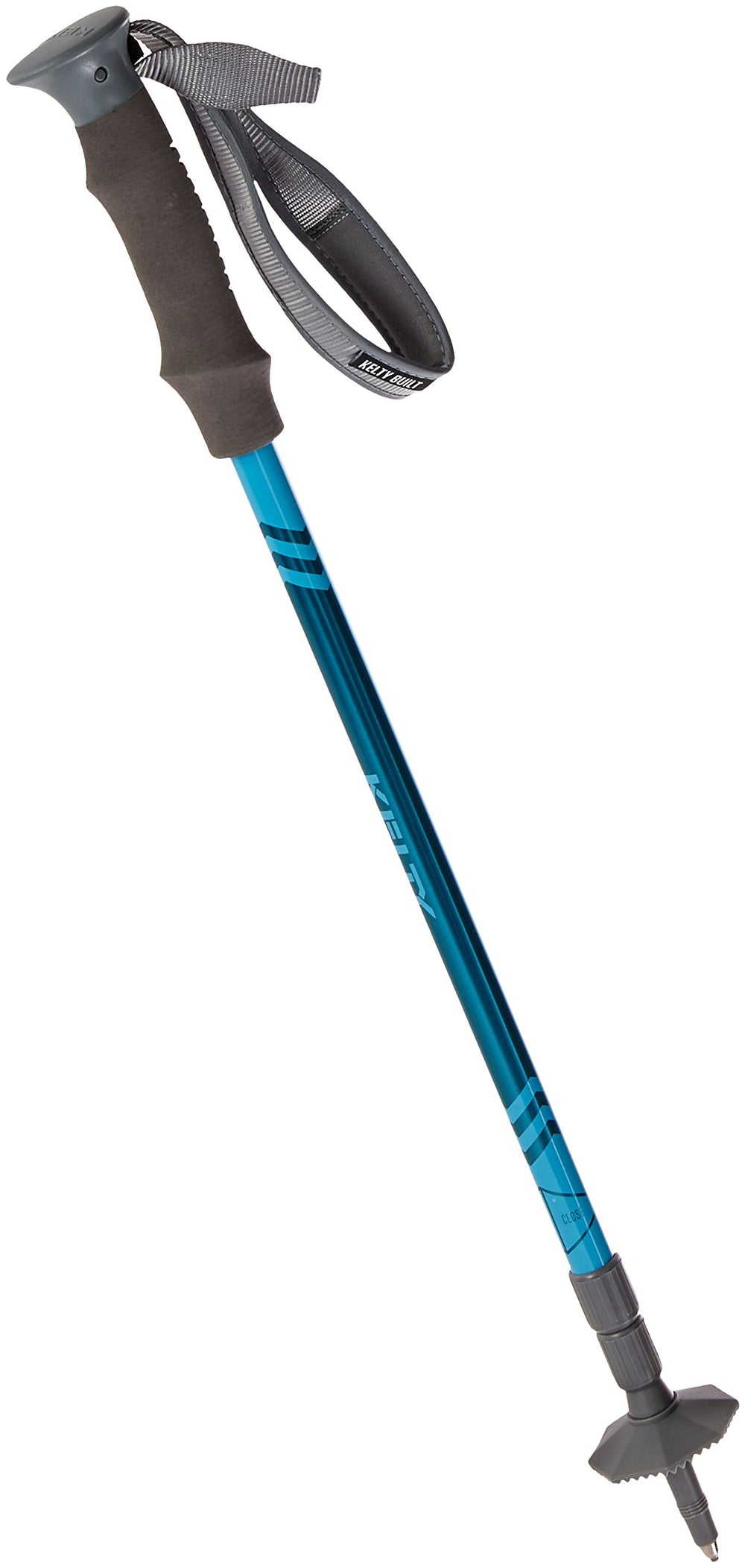 Kelty UPSLOPE 1.0 trekking pole extended for uphill stability.