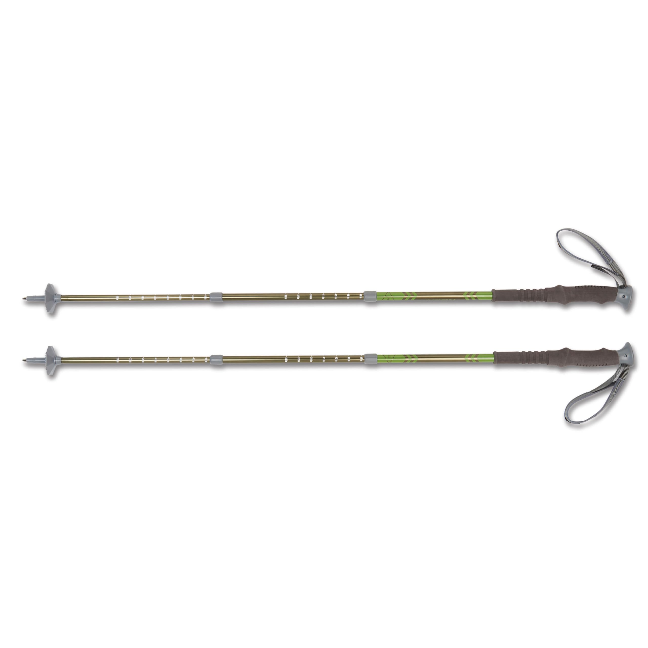 Kelty Upslope 2.0 trekking poles with padded wrist straps for comfortable grip on trails.