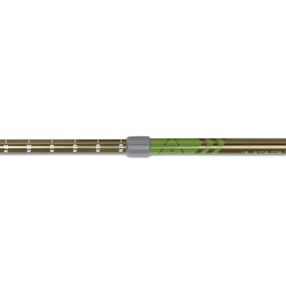 Kelty Upslope 2.0 trekking poles with rubber tip covers ideal for pavement protection.