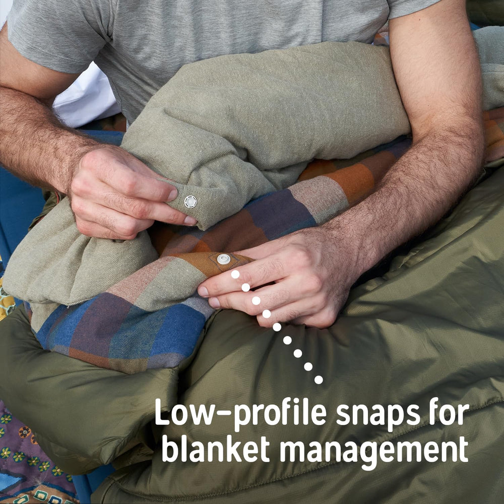 Kelty Wayback generous hip and shoulder girth supports sleepers in any position.