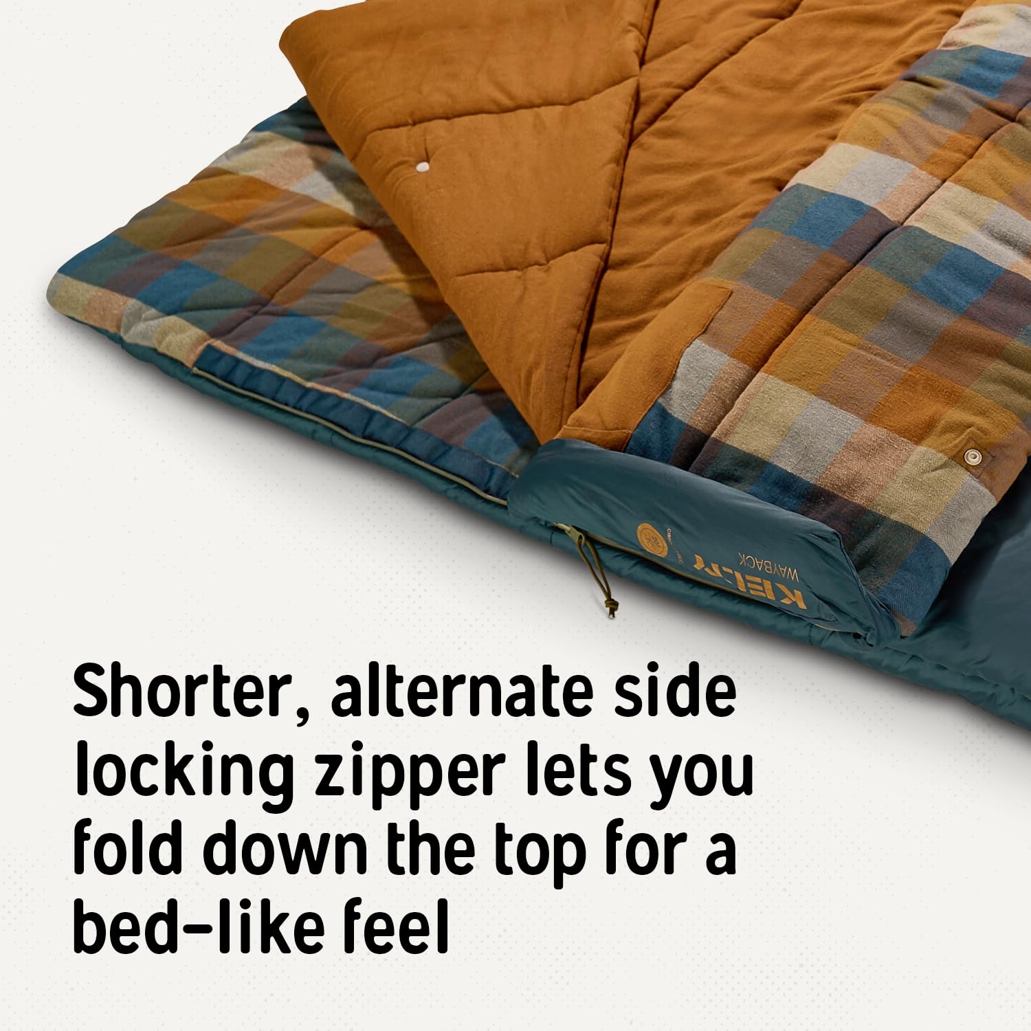 Kelty Wayback organic cotton liner delivers soft breathable comfort