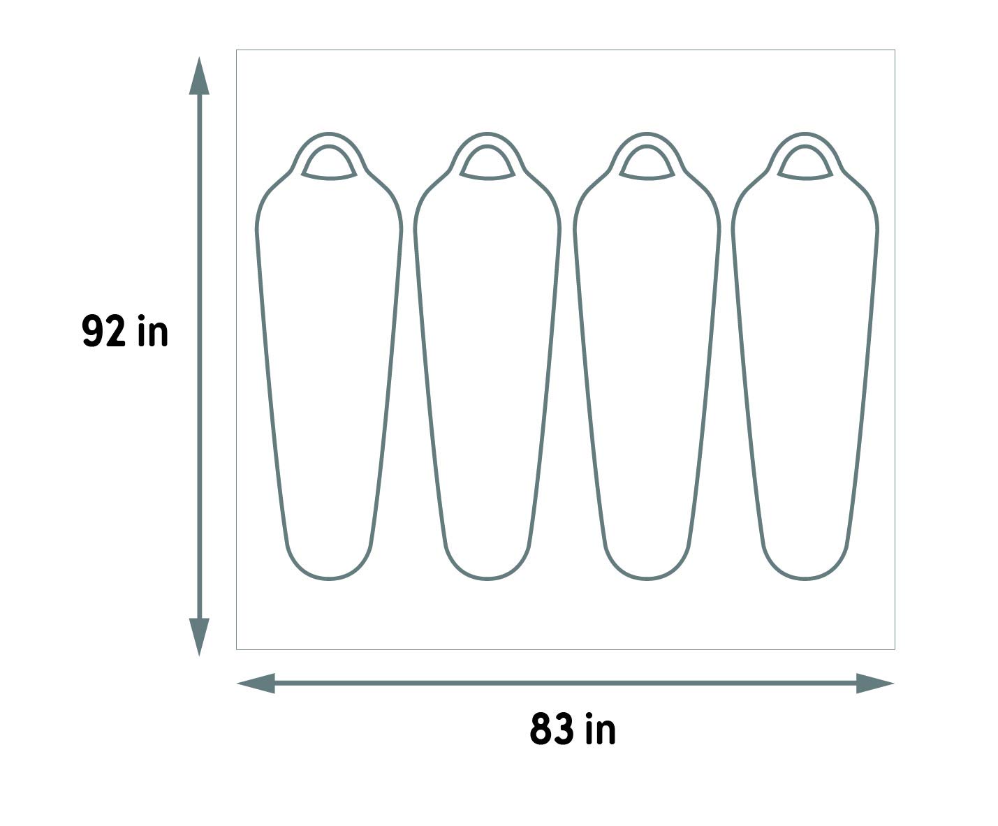 Kelty Wireless 4 Footprint under tent demonstrates fit and weather-ready edge.