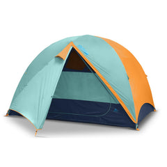 Kelty Wireless front-view tent shows roomy interior for four campers