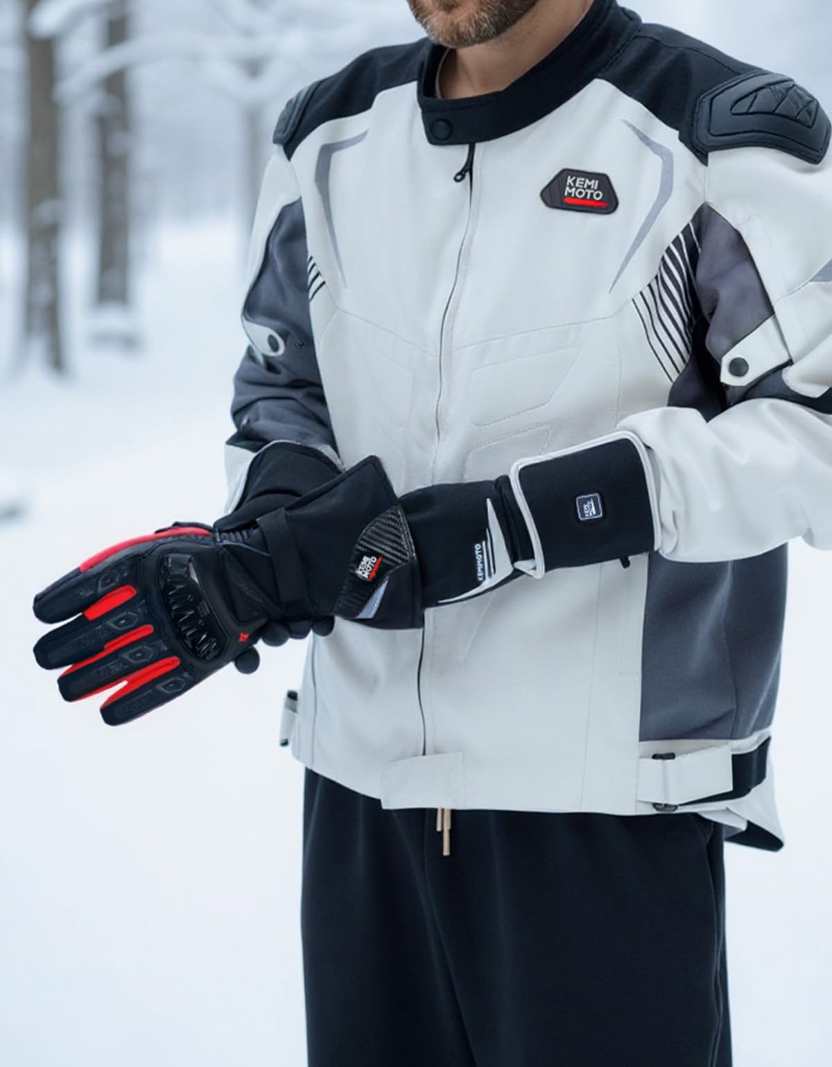 KEMIMOTO heated gloves outdoor ride use for winter activities