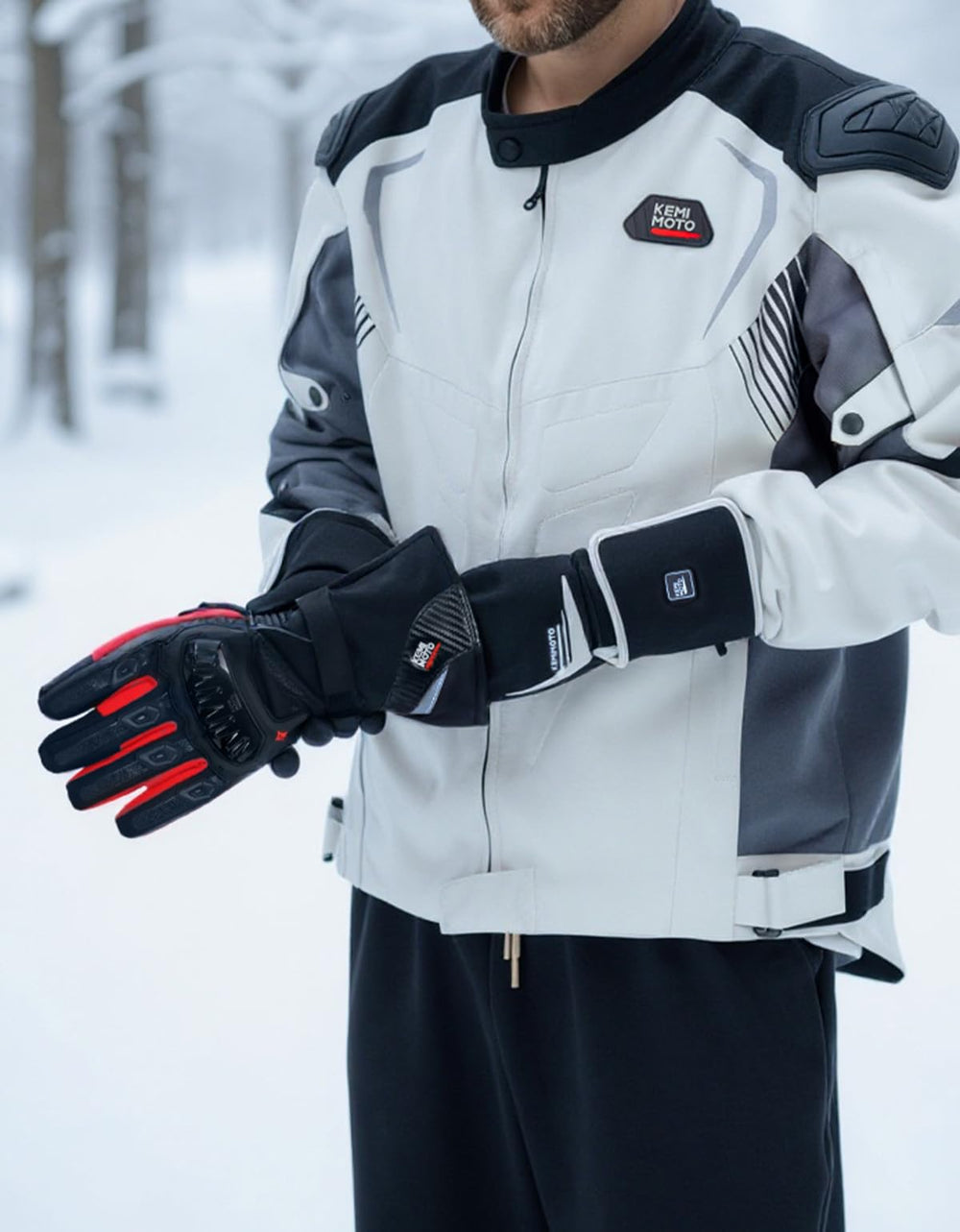 KEMIMOTO heated gloves outdoor ride use for winter activities
