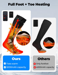 KEMIMOTO heated socks app-control lets you adjust heat from your phone