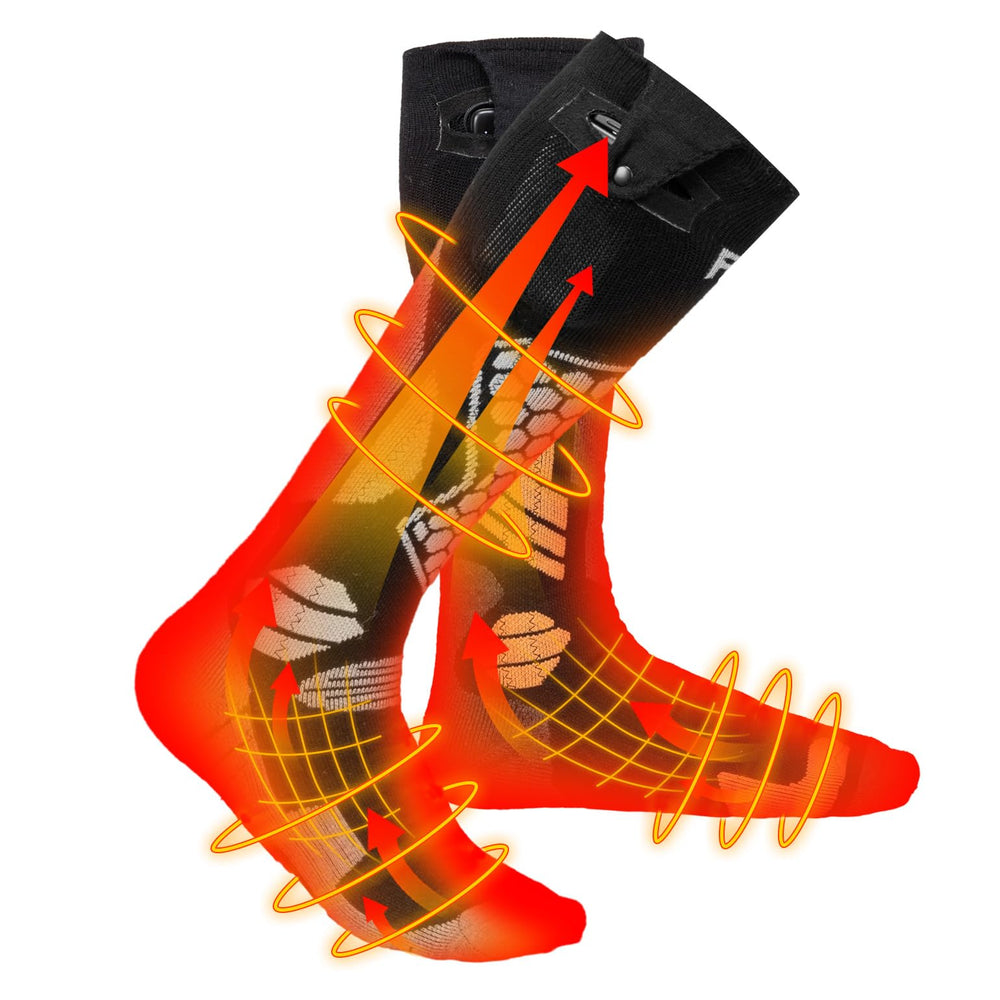 KEMIMOTO heated socks calf-high knit provide all-day warmth inside boots