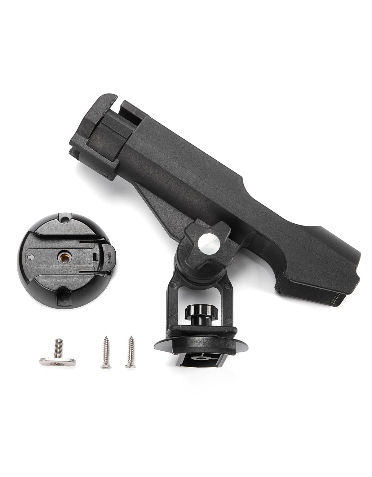 All angles view of durable ABS kayak fishing rod holder