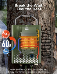 Kemimoto tankless water heater with independent pump for plug‑and‑play setup