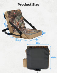 KEMIMOTO tree-stand strap attachment keeps cushion stable during climbs or sits