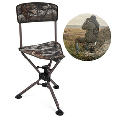 KEMIMOTO tripod swivel hunting chair delivers 360-degree rotation for silent tracking