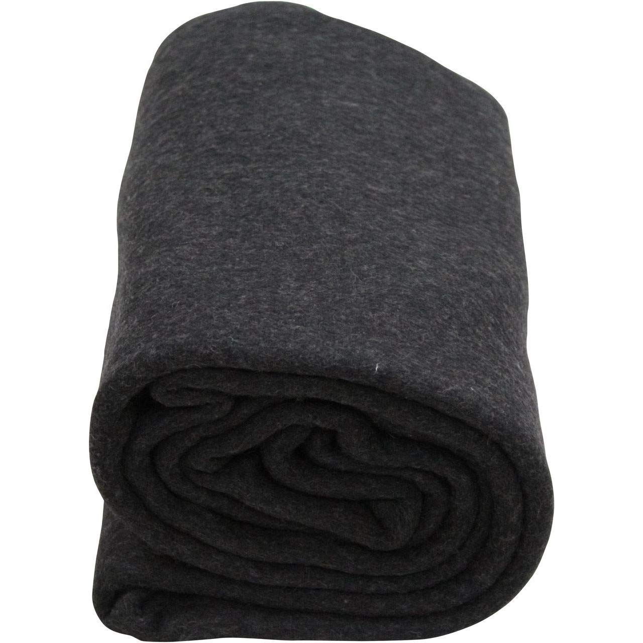 Kemp USA 80% wool blanket folded for compact warmth during camping and travel