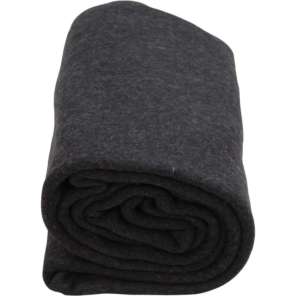 Kemp USA 80% wool blanket folded for compact warmth during camping and travel