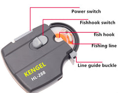 Close up of the fixed bolt and line path on the tyer