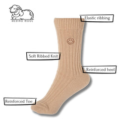 Kenko Merino Wool Socks for Women with soft breathable knit for daily comfort