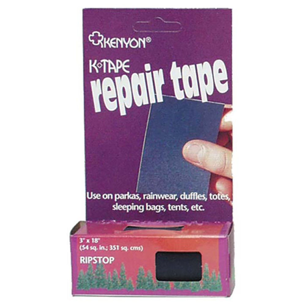 Kenyon K-Tape repair tape for ripstop in royal helps fix tents and gear.