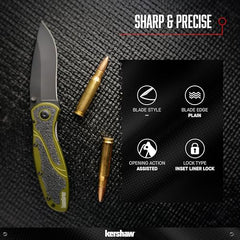 Kershaw Blur blade with Cerakote coating for protection