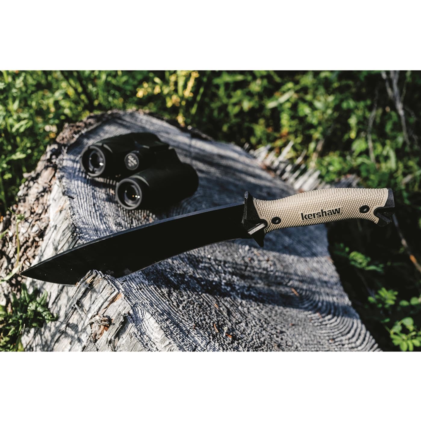 Tan molded sheath for Kershaw Camp 10 Tan machete