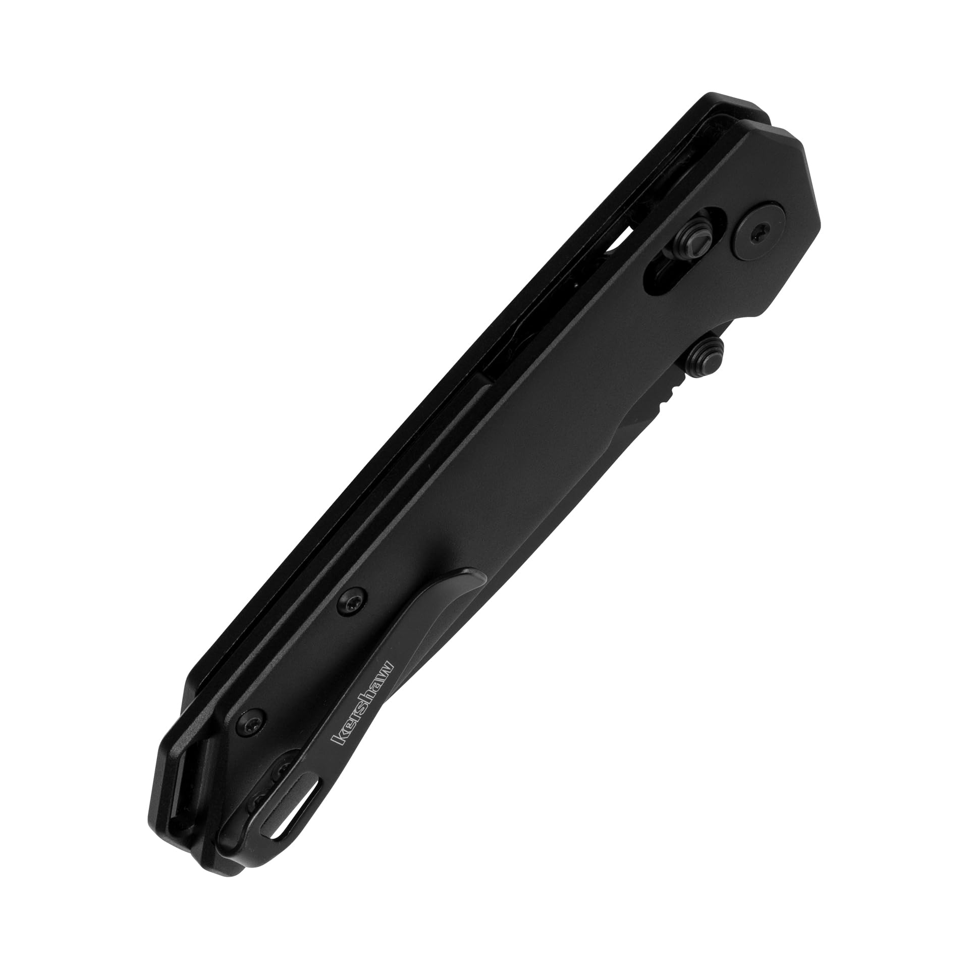 Deep-carry reversible pocket clip on knife