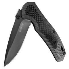 Kershaw Fringe Pocket Knife 8310 with gray carbon-fiber insert