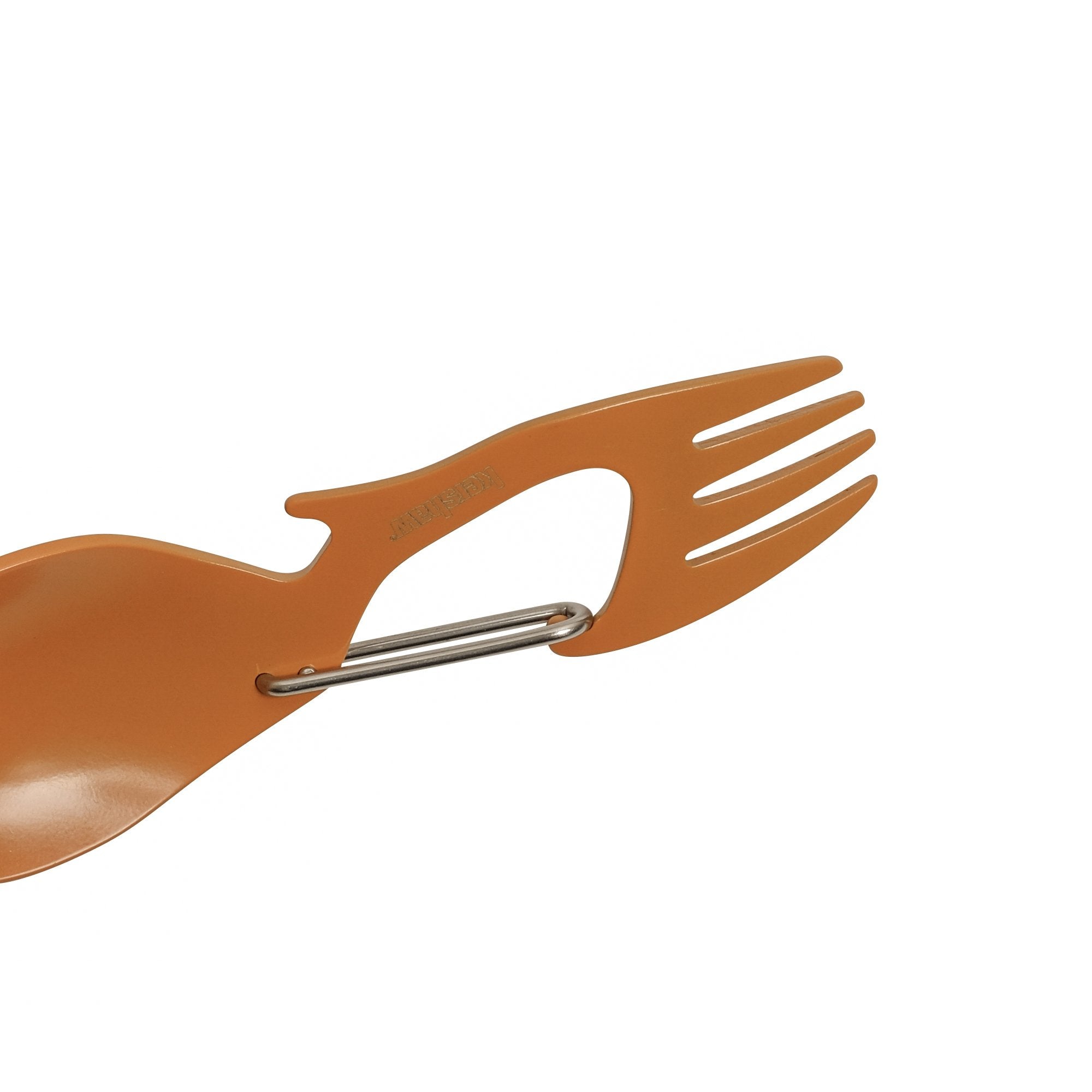 Kershaw Orange Ration bottle-opener close-up with coating protection.