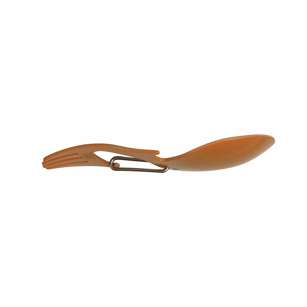 Kershaw Orange Ration color-coated stainless steel resists wear.