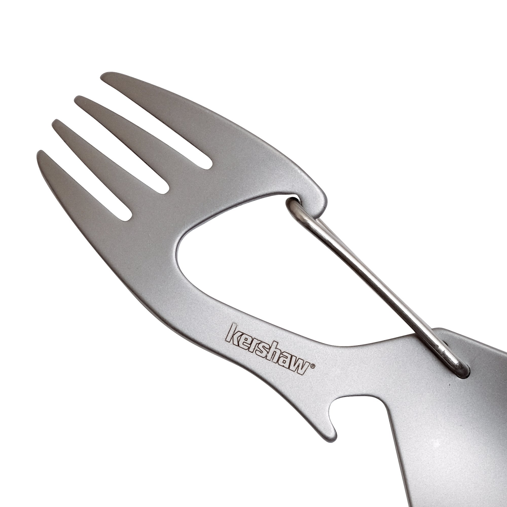 Kershaw Ration Utensil light-gray non-reflective surface reduces glare
