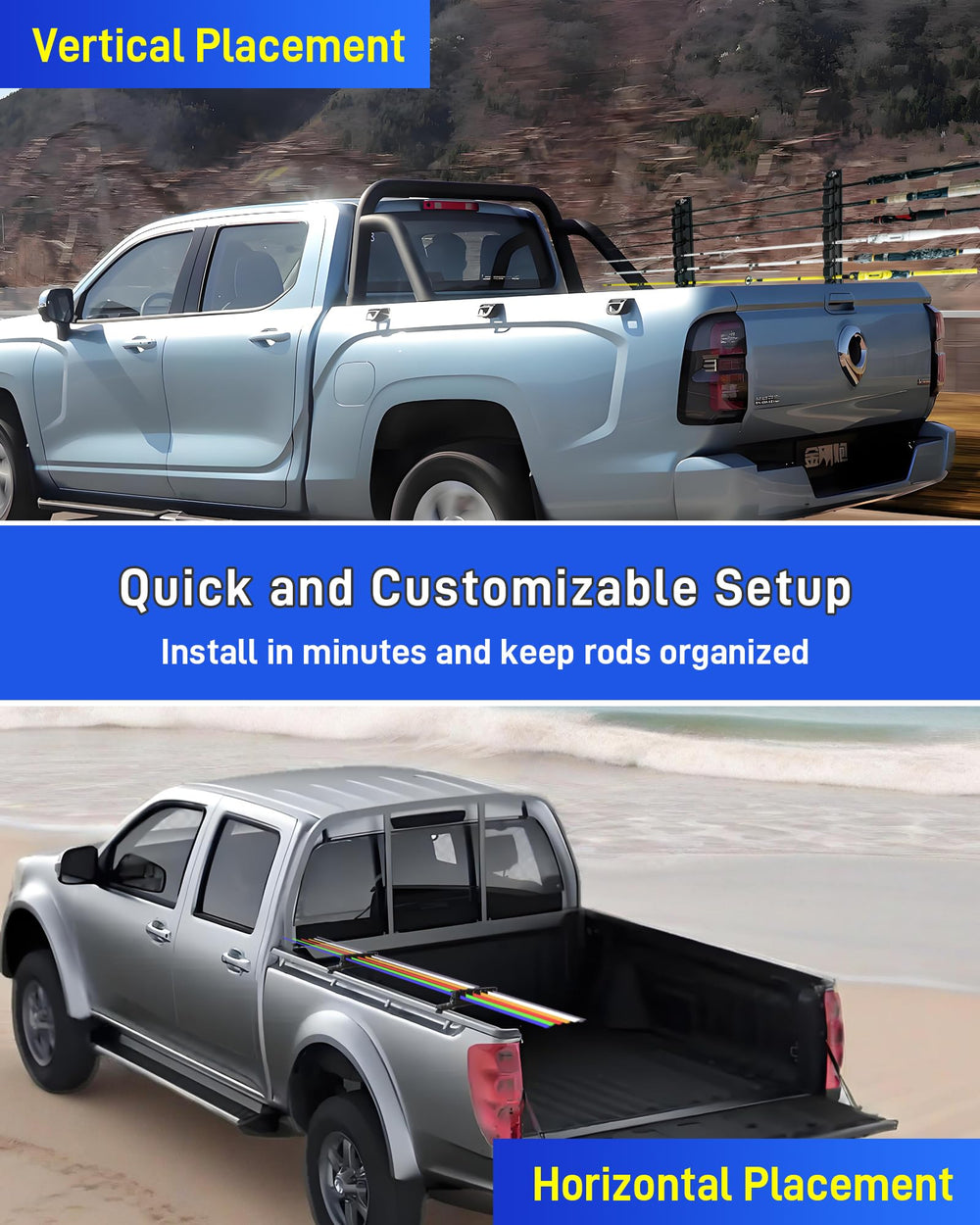 Kerty tool-free installation enables quick, drill-free mounting for fast setup.