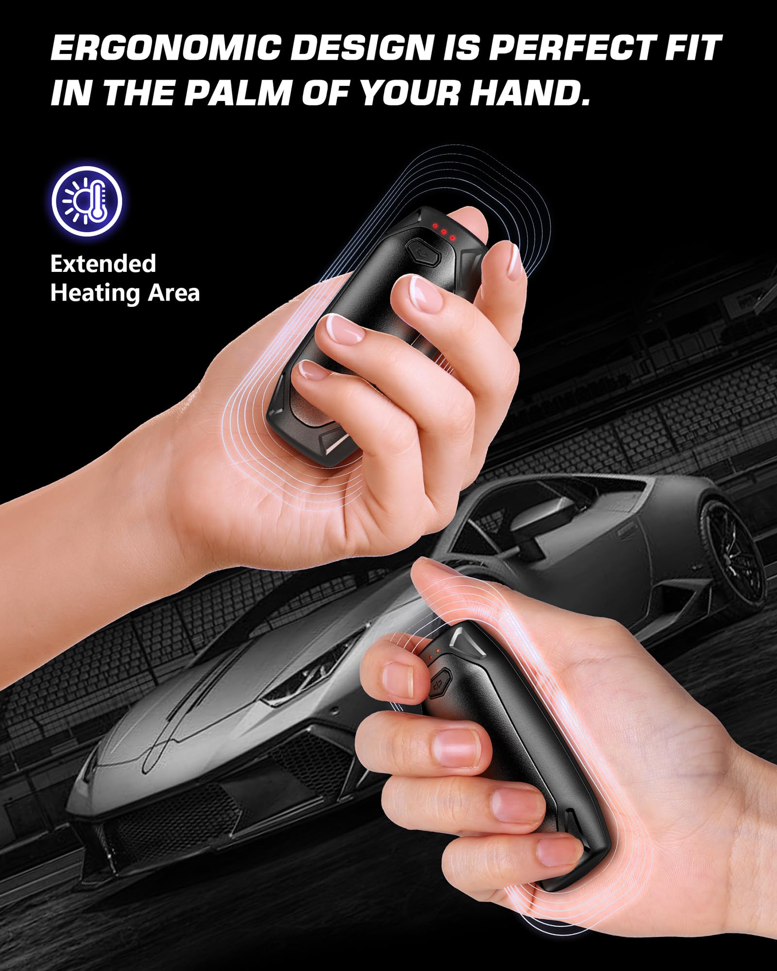 Kesguar hand warmers 2in1 magnetic design for versatile warmth and compact storage.
