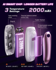 Kesguar Hand Warmers magnetic 2-in-1 design for versatile use