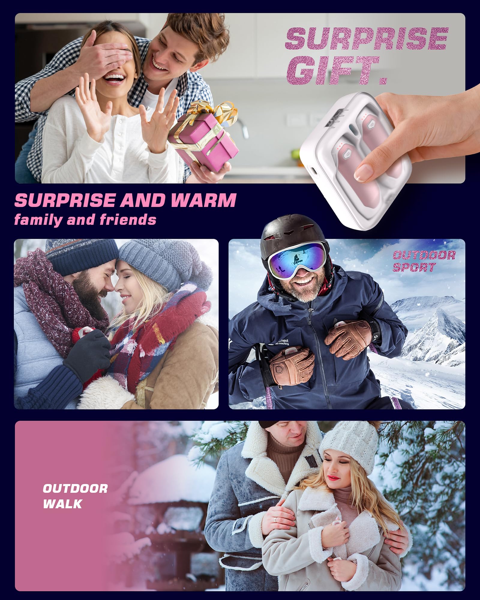Kesguar Hand Warmers UL CE FCC safety certifications for peace of mind