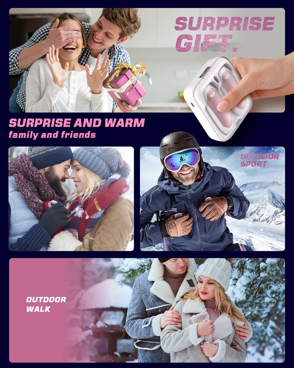 Kesguar Hand Warmers UL CE FCC safety certifications for peace of mind