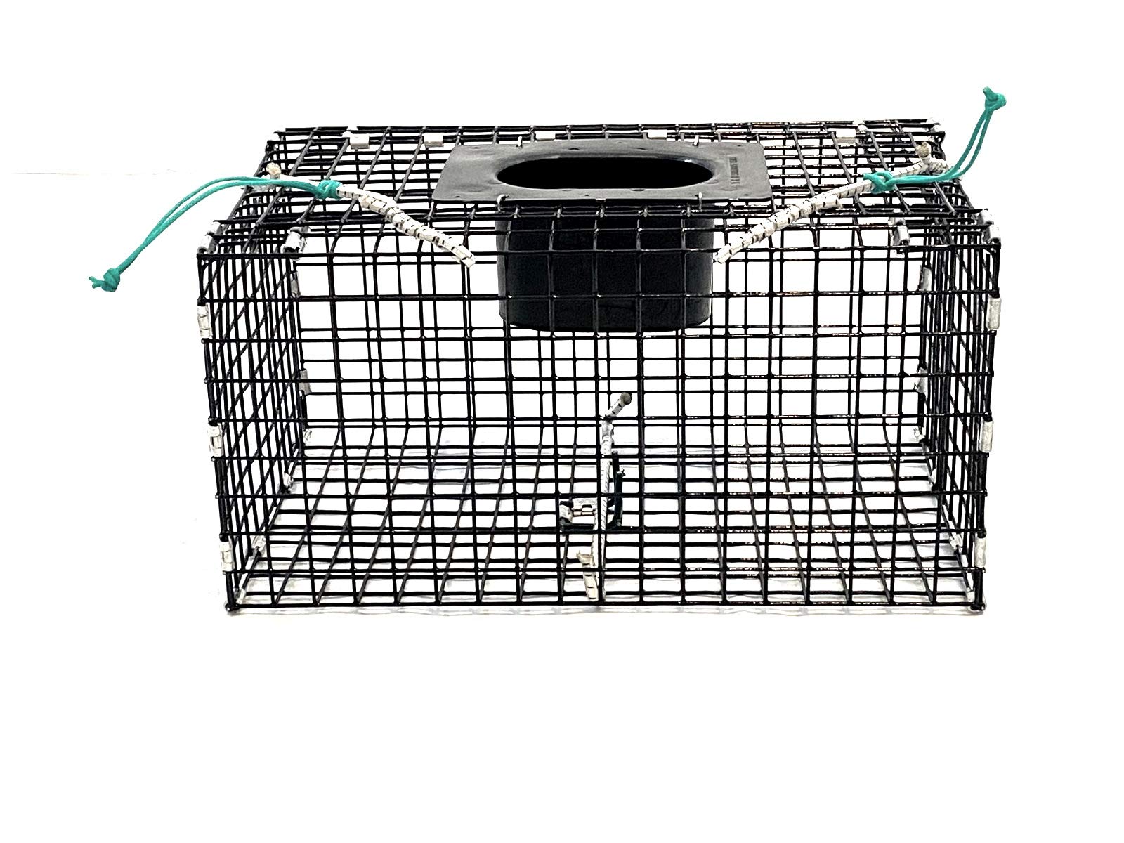 Ketcham Supply Green Crab Trap front view with PVC-coated mesh for durable, easy handling
