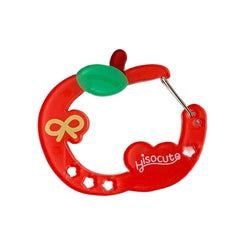 KEXIAO strawberry acrylic carabiner pendant on a backpack for easy key access