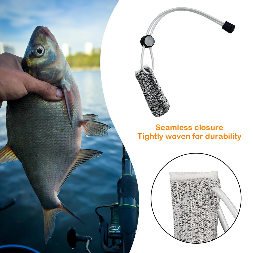 Usage scenario: fishing with single finger gloves protecting fingers