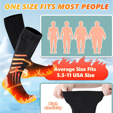 KGHKGH heated socks 360 degree heating delivers even warmth