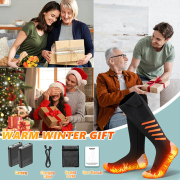 KGHKGH heated socks gift ready packaging makes a practical present
