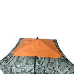 KHAMPA 4-Sided Orange Blind Cap Cover for high visibility on a ground blind