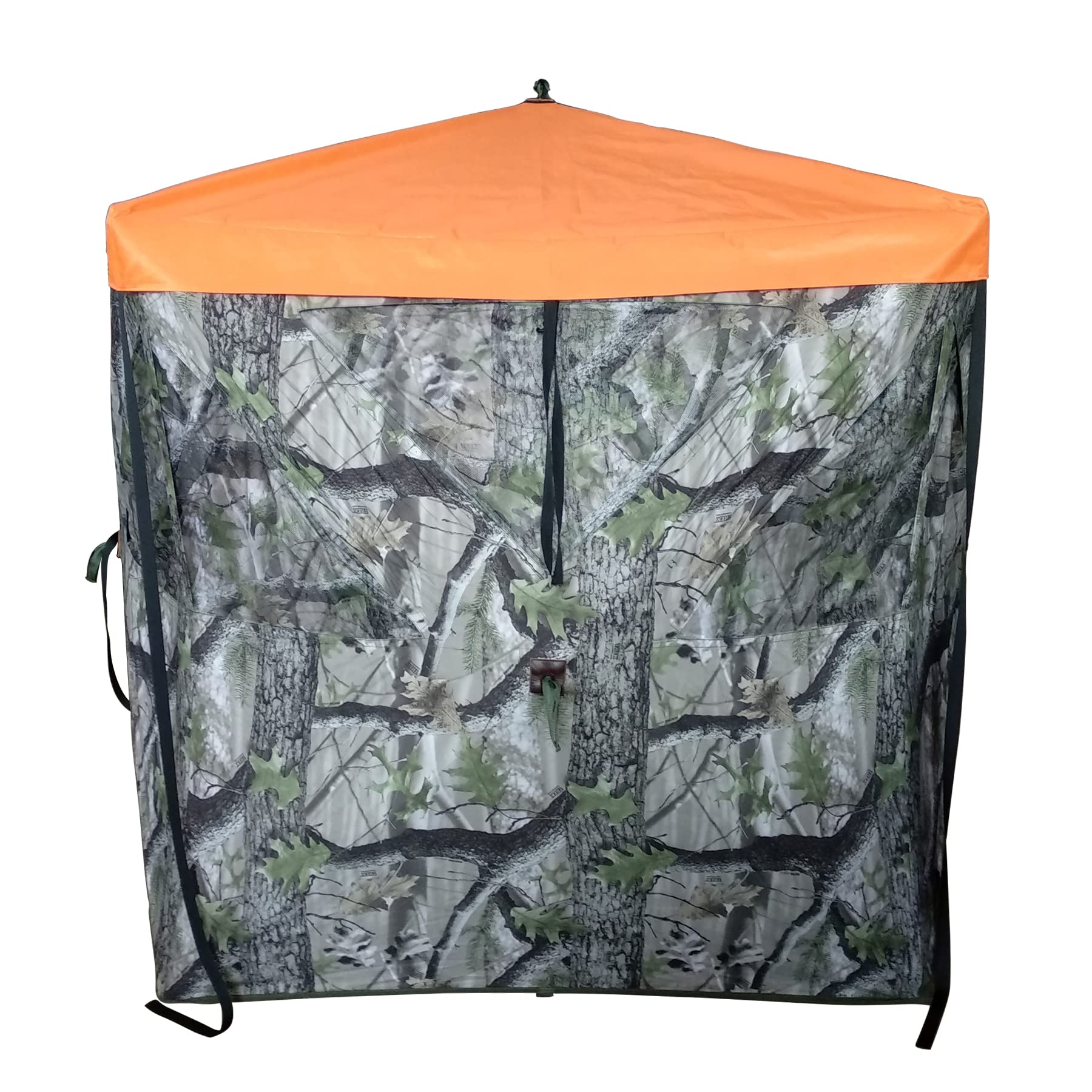 KHAMPA 5-sided blaze orange safety panel for blind visibility.