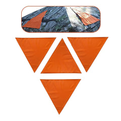 KHAMPA blaze orange safety panel showing 15.75-inch square size for high-visibility positioning