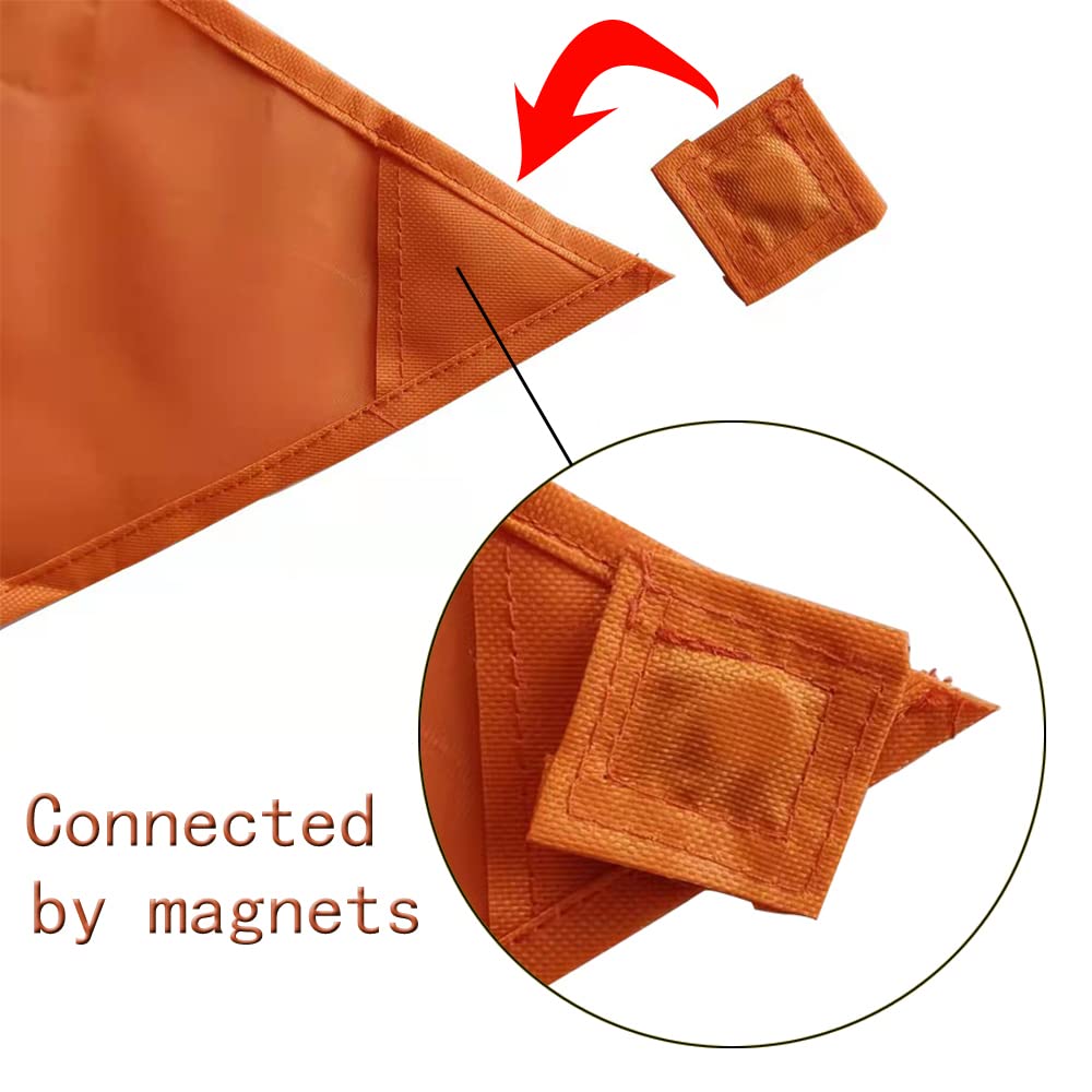 KHAMPA Blaze Orange panel on a blind improves field visibility