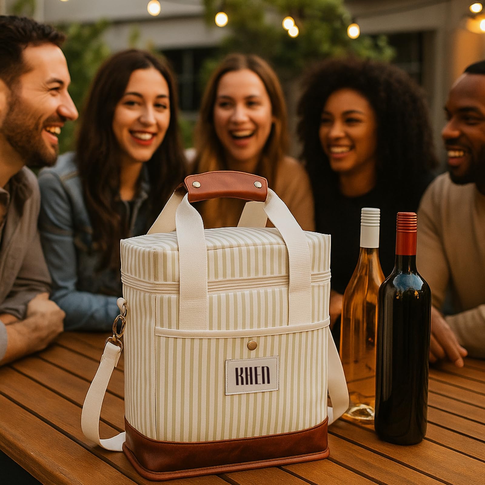 Khen wine tote ideal as a thoughtful gift for wine lovers on various occasions.