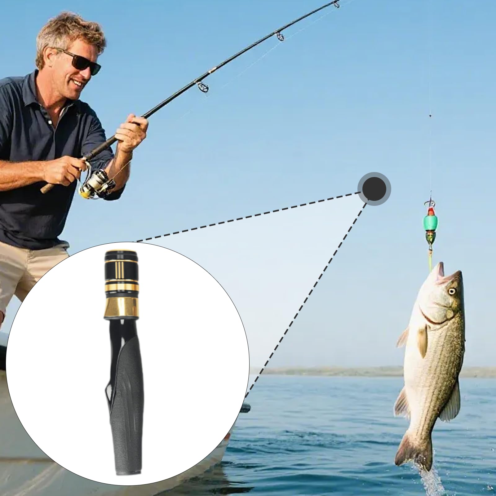 KiBcsLic fishing reel seat rear view highlights robust end seals for secure fit