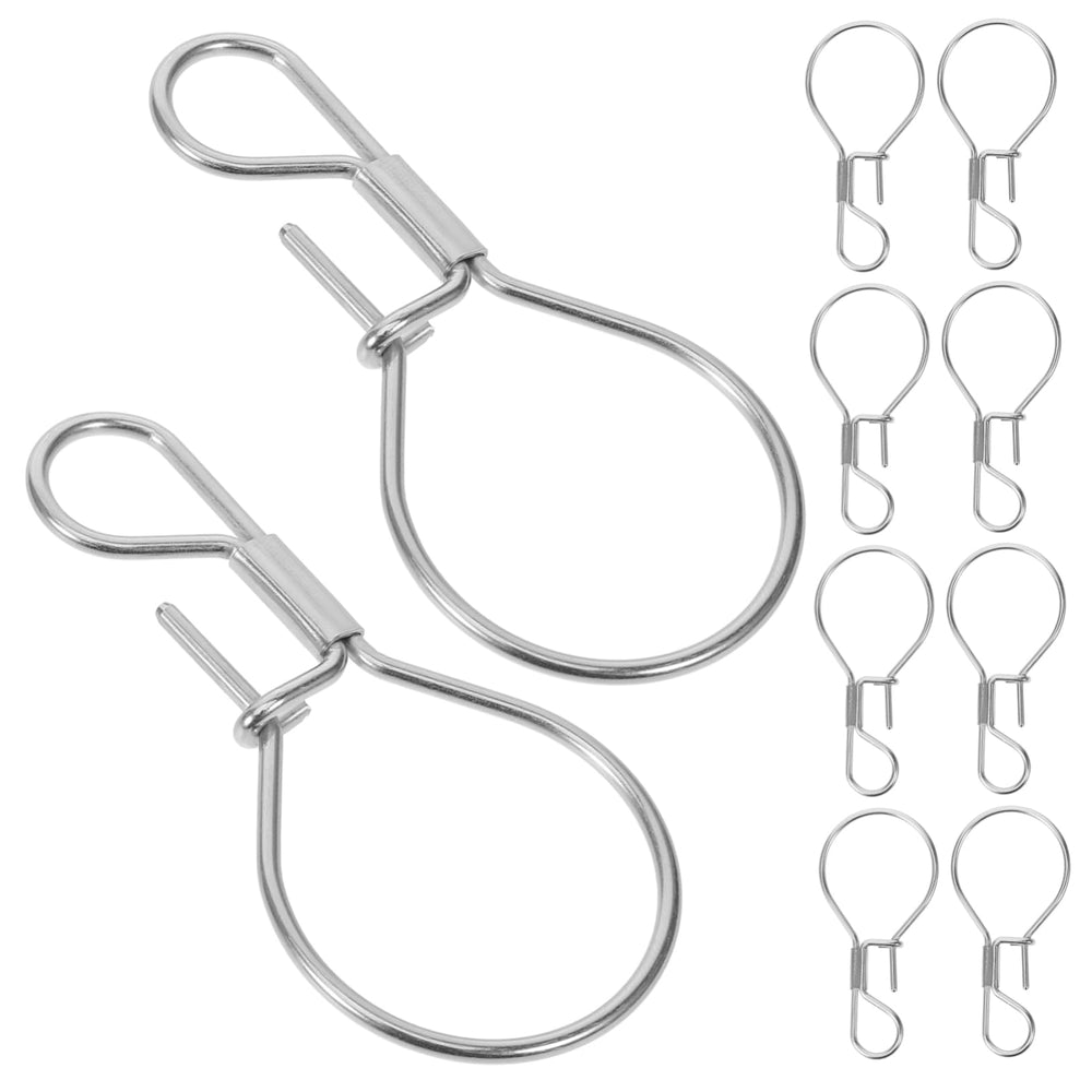 KICHOUSE 10-pack angling buckles for durable, quick-lock line management.